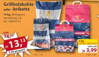 Sonderpreis Baumarkt Grillholzkohle oder -briketts Angebot