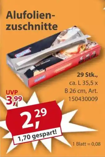 Sonderpreis Baumarkt Alufolien- zuschnitte Angebot