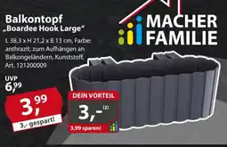 Sonderpreis Baumarkt Balkontopf ,,Boardee Hook Large" Angebot