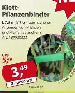 Sonderpreis Baumarkt Klett- Pflanzenbinder Angebot