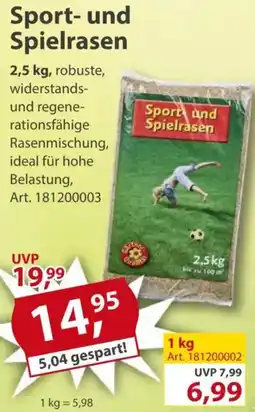 Sonderpreis Baumarkt Sport- und Spielrasen Angebot