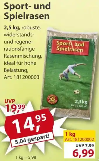 Sonderpreis Baumarkt Sport- und Spielrasen Angebot