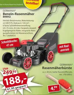 Sonderpreis Baumarkt GERMANIA Benzin-Rasenmäher BRM42 Angebot