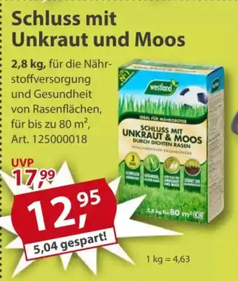 Sonderpreis Baumarkt westland Schluss mit Unkraut und Moos Angebot