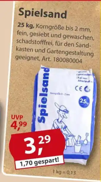 Sonderpreis Baumarkt Spielsand Angebot