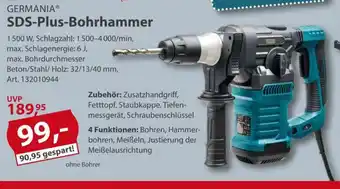 Sonderpreis Baumarkt GERMANIA SDS-Plus-Bohrhammer Angebot