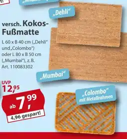 Sonderpreis Baumarkt versch. Kokos- Fußmatte Angebot