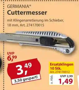 Sonderpreis Baumarkt GERMANIA Cuttermesser Angebot