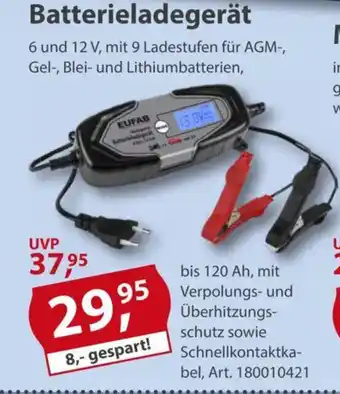 Sonderpreis Baumarkt EUFAB Batterieladegerät Angebot