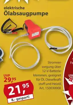 Sonderpreis Baumarkt elektrische Ölabsaugpumpe Angebot