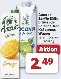 Combi Amecke Sanfte Säfte Citrus oder Bamboo Tree Kokosnuss Water Angebot