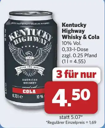 Combi Kentucky Highway Whisky & Cola Angebot