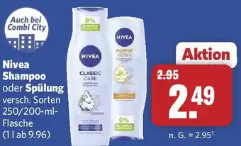 Combi Nivea Shampoo oder Spülung Angebot