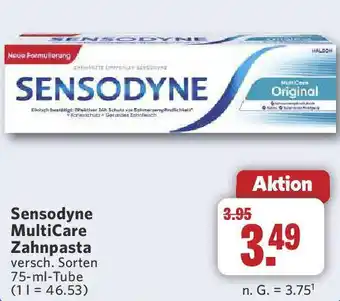 Combi Sensodyne MultiCare Zahnpasta Angebot