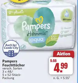 Combi Pampers Feuchttücher Angebot