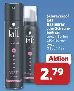 Combi Schwarzkopf taft Haarspray oder Schaum- festiger Angebot