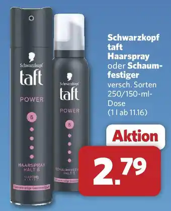 Combi Schwarzkopf taft Haarspray oder Schaum- festiger Angebot