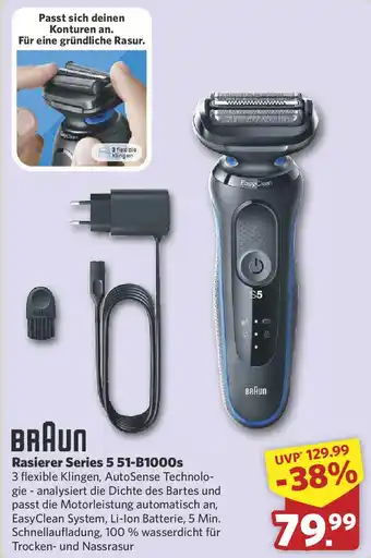 Combi BRAUN Rasierer Series 5 51-B1000s Angebot