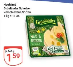 Globus Hochland Grünländer Scheiben Angebot