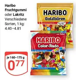 Globus Haribo Fruchtgummi oder Lakritz Angebot