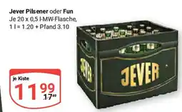 Globus Jever Pilsener oder Fun Angebot