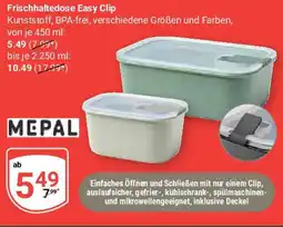 Globus MEPAL Frischhaltedose Easy Clip Angebot