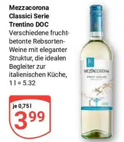 Globus Mezzacorona Classici Serie Trentino DOC Angebot