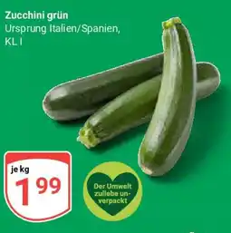 Globus Zucchini grün Angebot