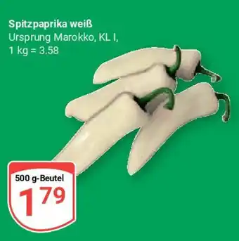 Globus Spitzpaprika weiß Angebot