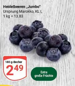 Globus Heidelbeeren,,Jumbo" Angebot