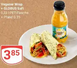 Globus Veganer Wrap + GLOBUS Saft Angebot