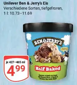 Globus Unilever Ben & Jerry's Eis Angebot