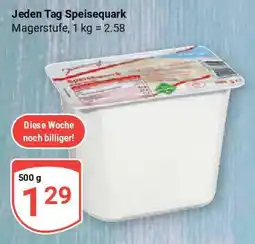 Globus Jeden Tag Speisequark Angebot