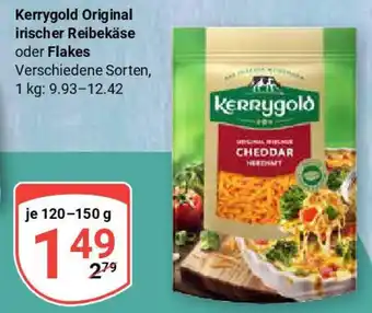 Globus Kerrygold Original irischer Reibekäse oder Flakes Angebot