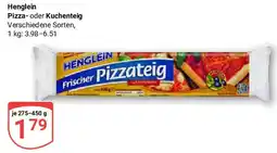 Globus Henglein Pizza- oder Kuchenteig Angebot