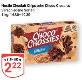 Globus Nestlé Choclait Chips oder Choco Crossies Angebot