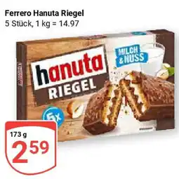 Globus Ferrero Hanuta Riegel Angebot