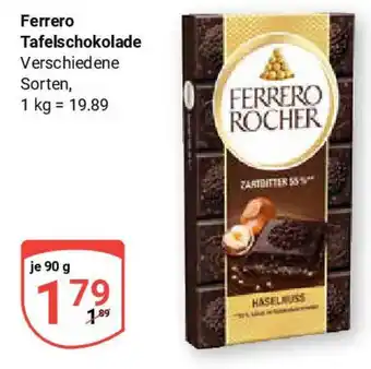 Globus Ferrero Tafelschokolade Angebot