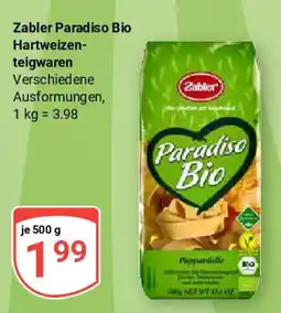 Globus Zabler Paradiso Bio Hartweizen- teigwaren Angebot