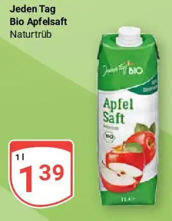 Globus Jeden Tag Bio Apfelsaft Naturtrüb Angebot