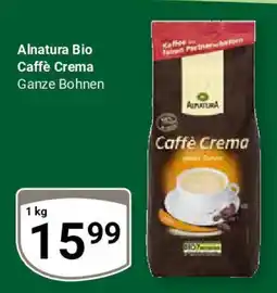 Globus Alnatura Bio Caffè Crema Ganze Bohnen Angebot