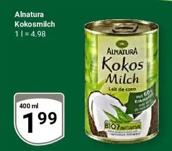 Globus Alnatura Kokosmilch Angebot