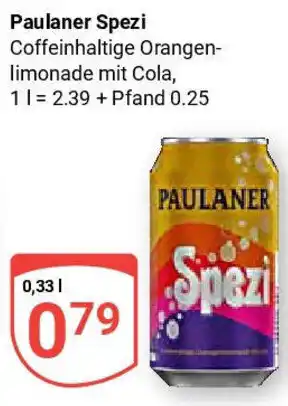 Globus Paulaner Spezi Angebot