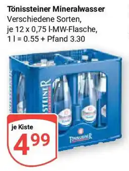 Globus Tönissteiner Mineralwasser Angebot