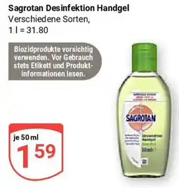 Globus Sagrotan Desinfektion Handgel Angebot