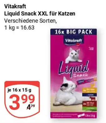 Globus Vitakraft Liquid Snack XXL für Katzen Angebot
