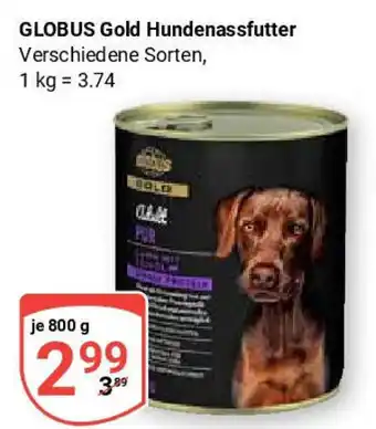 Globus GLOBUS Gold Hundenassfutter Angebot