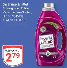 Globus Burti Waschmittel Flüssig oder Pulver Angebot