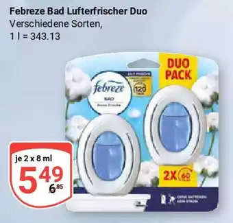 Globus Febreze Bad Lufterfrischer Duo Angebot