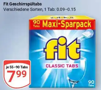 Globus Fit Geschirrspültabs Angebot